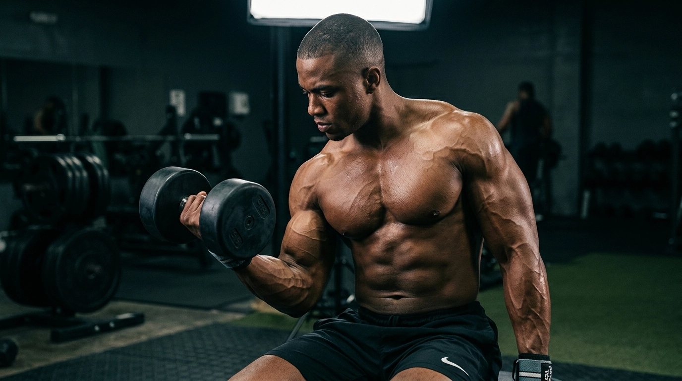 muscular man performing 202604091051