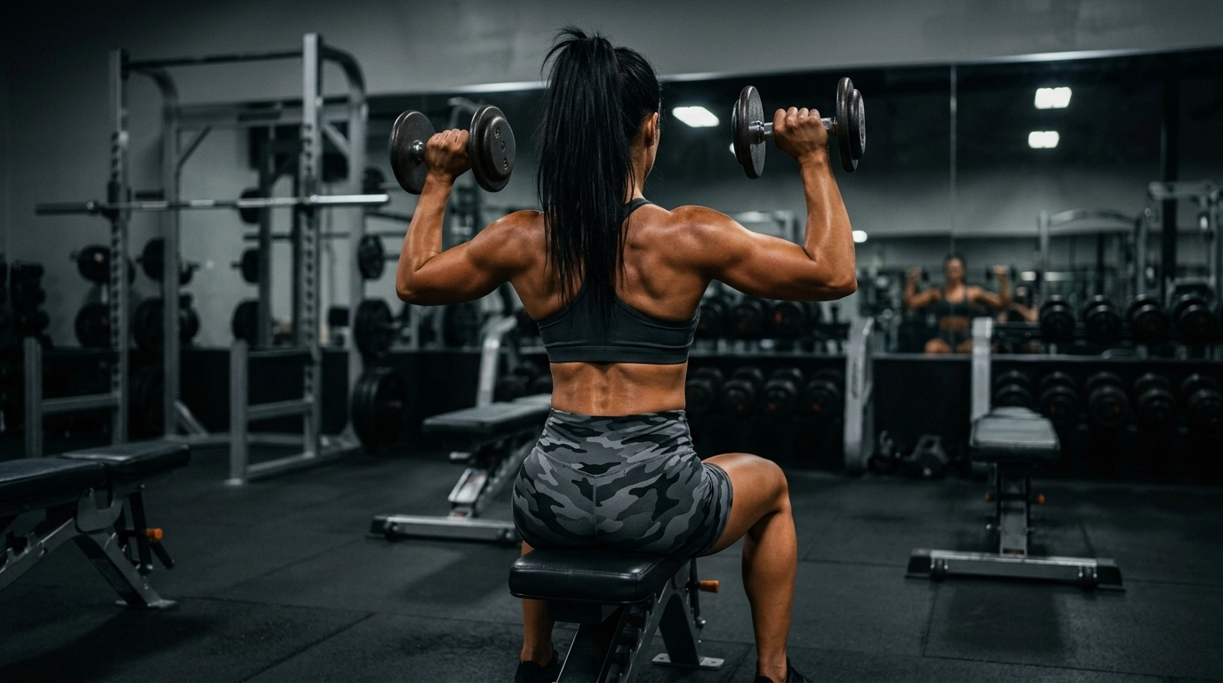 woman lifting dumbbells 202604091054